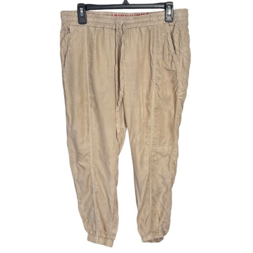 Johnny Was Beige Ramble‎ Pants Uni-Sex Size Small Boho Lagenlook